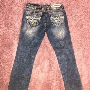 Distressed Rock Revival Jeans